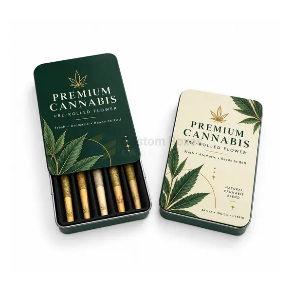 custom slide top tin box